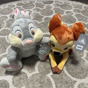 Disney Thumper and Bambi Plush Duo -new